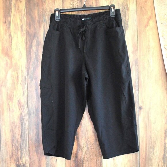 Lee Active Performans Capri Black Stretch Waist Size 8M - Picture 1 of 6